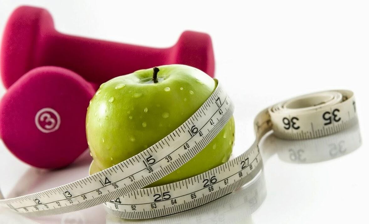 jablko a činky na hubnutí o 10 kg za měsíc