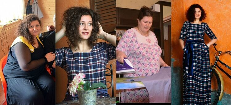 Žena před a po Dukanově dietě